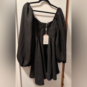 Selkie Black Princess Dress